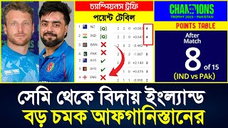 AFG vs ENG ম্যাচ শেষে - চ্যাম্পিয়নস ট্রফির পয়েন্ট টেবিল | Champions trophy points table today | Mat8