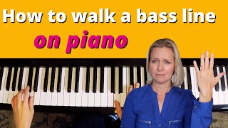How To Walk A Bass Line On Piano In Jazz