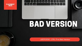 LEETCODE 278. First Bad Version | Binary search | Easy
