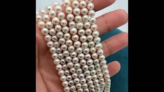 6mm Round Freshwater Pearls Wholesale #diyjewelry #pearls #handmadejewelry #freshwaterpearls