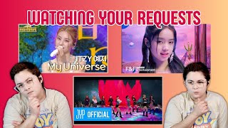 [REACTION] Requested Reactions: Yeji 'My Universe'+UNIS 'Superwoman'+Twice 'I Can't Stop Me'