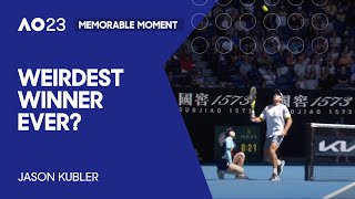 Kubler Crosses the Net to Hit Bizarre Smash | Australian Open 2023