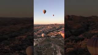 土耳其卡帕多奇亞熱氣球欣賞美好的日出 ( hot air balloon sunrise in Turkey Kapadokya)