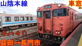 おっさん一人旅！　２０２１年乗り納めの旅　山陰本線　益田→長門市　車窓