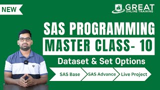 SAS Programming Master Classes: Dataset & Set Options - 10 | Learn SAS Tutorial Free