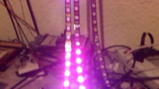 Neopixels controlled by Usb to serial bridge