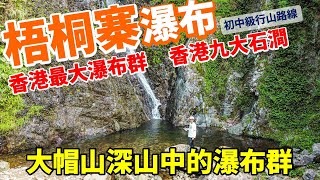 梧桐寨瀑布 ☀️4K｜香港最大瀑布群 九大石澗 梧桐石澗｜井底瀑 中瀑 主瀑   大帽山中的瀑布｜本地遊 香港好去處 航拍 週末遊  夏天行山｜初中級行山路線