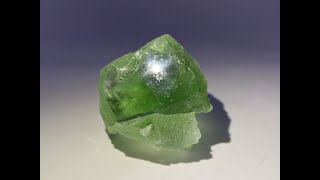 Green Fluorite with Rainbow Iridescence from Xianghuapu Mine, China, Mineral Specimen for Sale