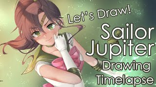 【Timelapse お絵かき】Sailor Jupiter セーラームーン