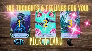 💕 HIS / HER FEELINGS + INTENTIONS Pick a Card / Plus FREE 5 Min FREE psychic reading for you!