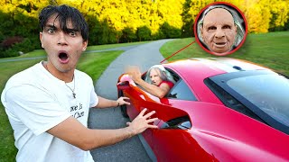 Creepy Grandma STOLE My Ferrari..