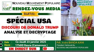 Direct Spécial USA : analyse et décryptage du discours d’investiture de Donald TRUMP