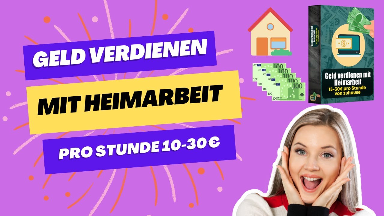 Geld Verdienen Mit Heimarbeit - Geld Von Zuhause Aus Verdienen 🏠💰💰💰 ...