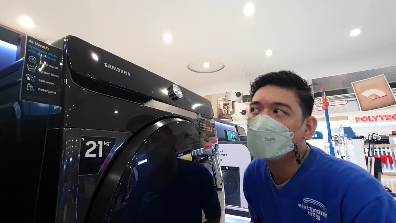 Mesin Cuci Front Loading Kapasitas Besar Terbaik 21kg Samsung Washing ...