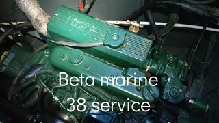 Narrowboat Engine Service. Beta Marine 38. Gearbox oil and Battery check over. Not a how to vlog.