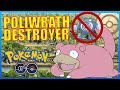 SLOWPOKE COMPLETLEY FARMS DOWN POLIWRATH SWAP!! | POKÉMON GO BATTLE LEAGUE