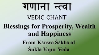 POWERFUL Mantra for Wealth | Ganaanaan Tva | Kanva Shaka | Sukla Yajur Veda | Ghana Patha | K Suresh