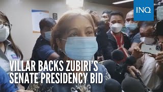 Villar backs Zubiri’s Senate presidency bid