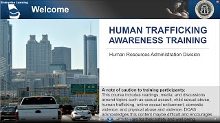 Human Trafficking Awareness Training