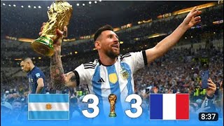 Messi vs Mbappe 😁 ARGENTINE 3 - 3 FRANCE | Finale Coupe Du Monde 2022 [HD]