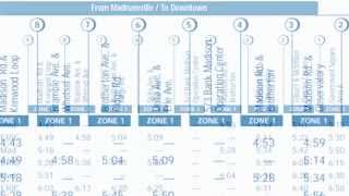 How to read a Metro schedule