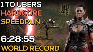 LEVEL 1 TO UBERS HARDCORE ASSASSIN SPEEDRUN (MANY CLOSE CALLS) | 6:28:55 IGT | DIABLO 2 RESURRECTED