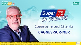 LE PRONO DU SUPER TOP 5 (R1-C4) | 22/01/2025 | A CAGNES-SUR-MER