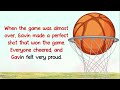 reading for grade 4 5 and 6 practice reading reading short stories with questions basketball