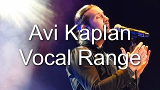 Avi Kaplan - Vocal Range (D1-C♯5) (By Axel Fuentes)