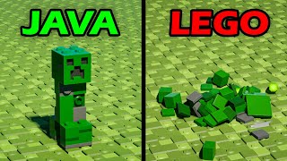 minecraft physics as java vs lego