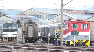 横須賀線で活躍したE217系Y-30編成 遂に解体へ！2階建てＧ車他4両が廃車置き場から解体場に押し込まれる！2025.1.10 JR長野総合車両センター　panasd 3540