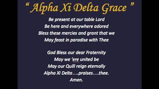 Alpha Xi Delta Grace