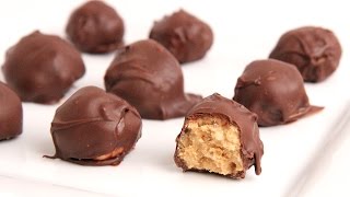 Chocolate Peanut Butter Balls Recipe - Laura Vitale - Laura in the Kitchen Episode 905