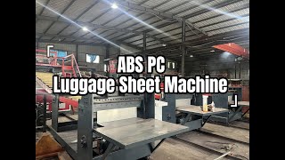 YESHINE PC ABS Two Screw Lines Luggage Sheet Making Machinery #luggagemakingmachine