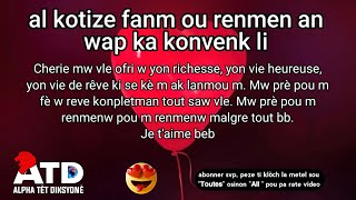 💗ou pa ka pa bon sou fanm wap kotize a ak pawol sa yo. bel pawol damou❤️