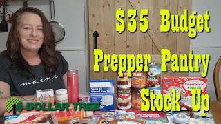 $35 Budget Prepper Pantry Stock Up from Dollar Tree