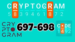 CRYPTOGRAM level 697 698