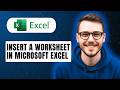 How To Insert A Worksheet In Microsoft Excel [2026 Guide]