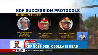 Succession in the military after the death of the Chief of Defence Forces Franci