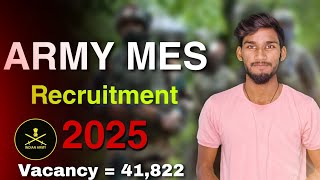 ARMY MES Recruitment 2025 || Parmenent Army bharti 2025 ||  India Army bharti 2025