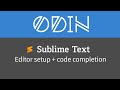 Sublime Text + Odin + Code completion