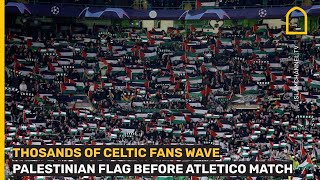 Celtic fans show huge display of solidarity with Palestine