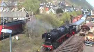 Dampfzug Sonderfahrt mit 52 6106 in Brohl am 11.04.2009