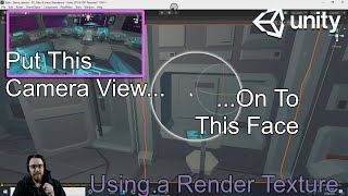 How to Put a Camera View on a Game Object Using a Render Texture - Unity