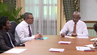 President meets with ADh  Dhidhdhoo Council