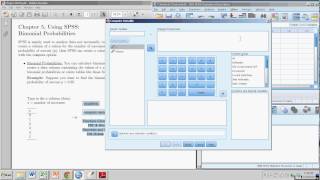 Calculating Binomial Probabilities with SPSS