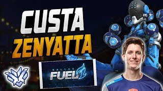 DALLAS FUEL CUSTA PRO ZEN! HE'S INSANE! [ OVERWATCH SEASON 9 TOP 500 ]