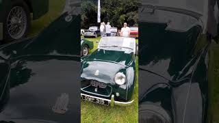 A 1955 TRIUMPH TR 2 EXHIBITED AT NEWBY HALL HISTORIC VEHICLE RALLY IN 2O24.