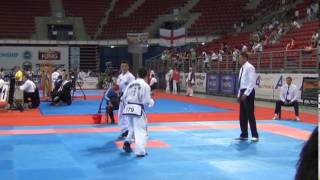 ITF World Championship Blugaria　Male Sparring -64kg Mongol VS Japan 1R 【田中彰選手】