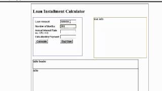 Javascript Loan Calculator - Part 5 - Calculating the Monthly Payment